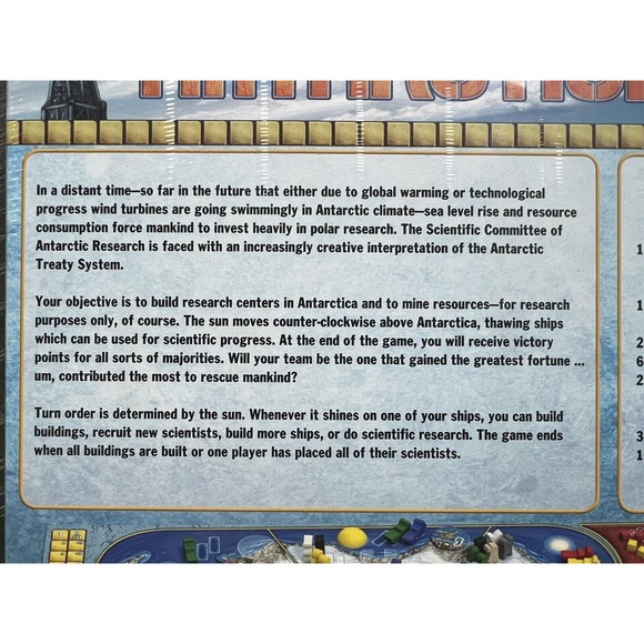 Antarctica Board Game by Charles Chevallier 2015 Argentum Verlag, New and Sealed - Picture 3 of 8